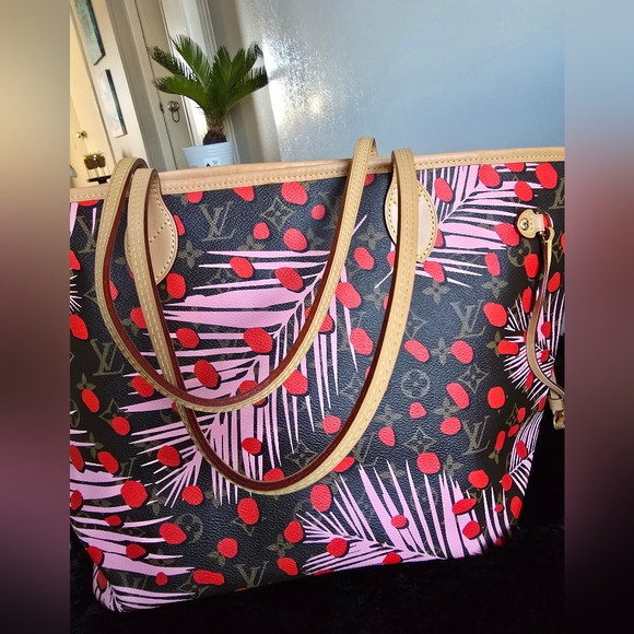 Authentic Louis Vuitton Limited Edition Jungle Dot Neverfull bag MM Size - Picture 4 of 12